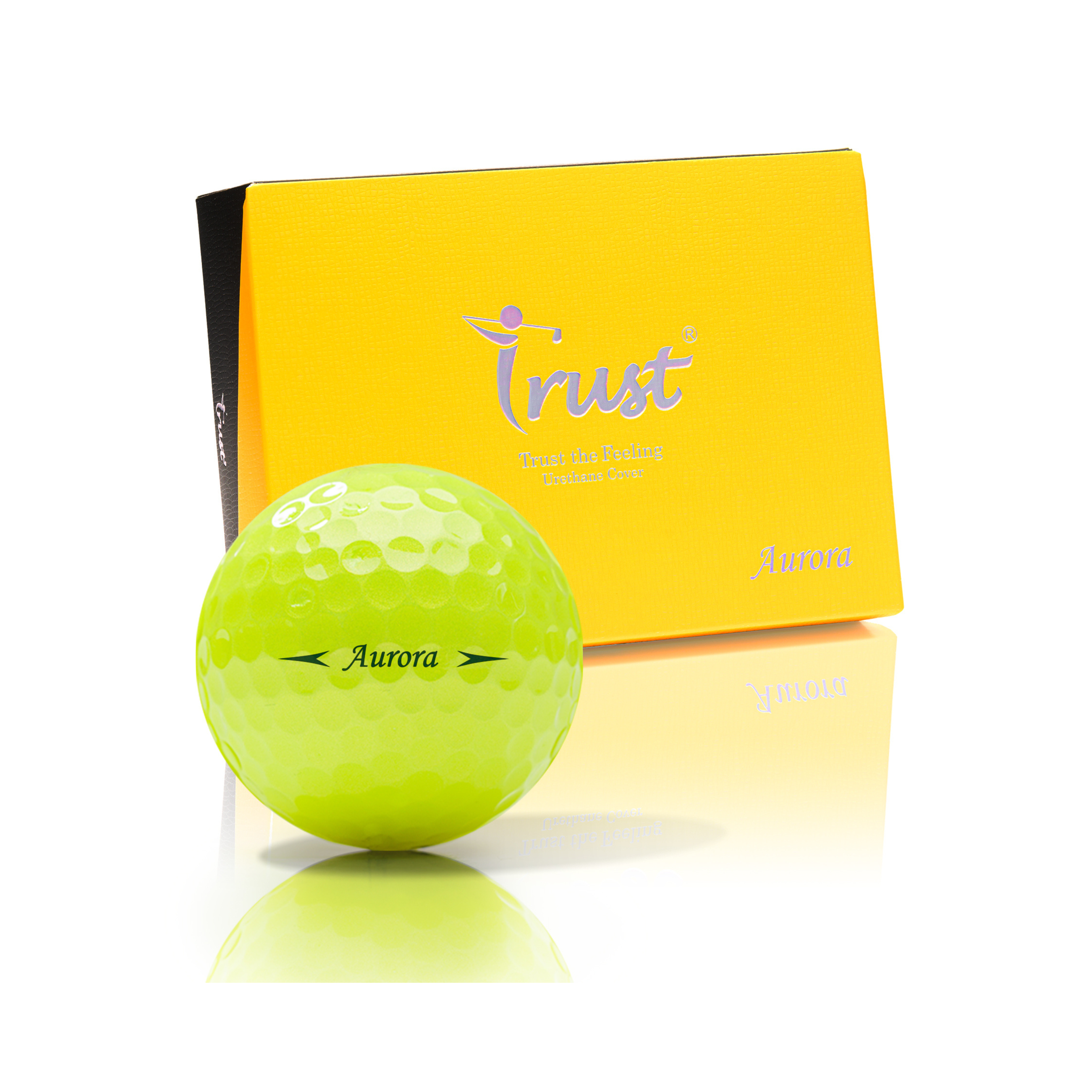 オーロライエロー ゴルフボール (クリスタルウレタンカバー) – Trust オーロライエロー ゴルフボール (クリスタルウレタンカバー) – Trust
