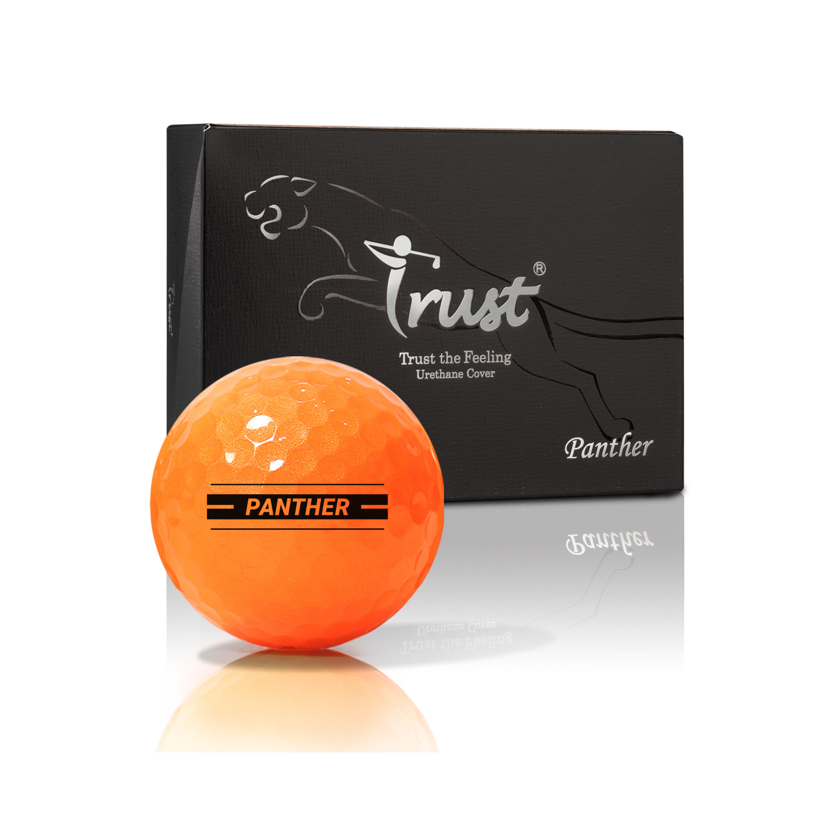 パンサーオレンジ ゴルフボール (クリスタルウレタンカバー) – Trust パンサーオレンジ ゴルフボール (クリスタルウレタンカバー) – Trust