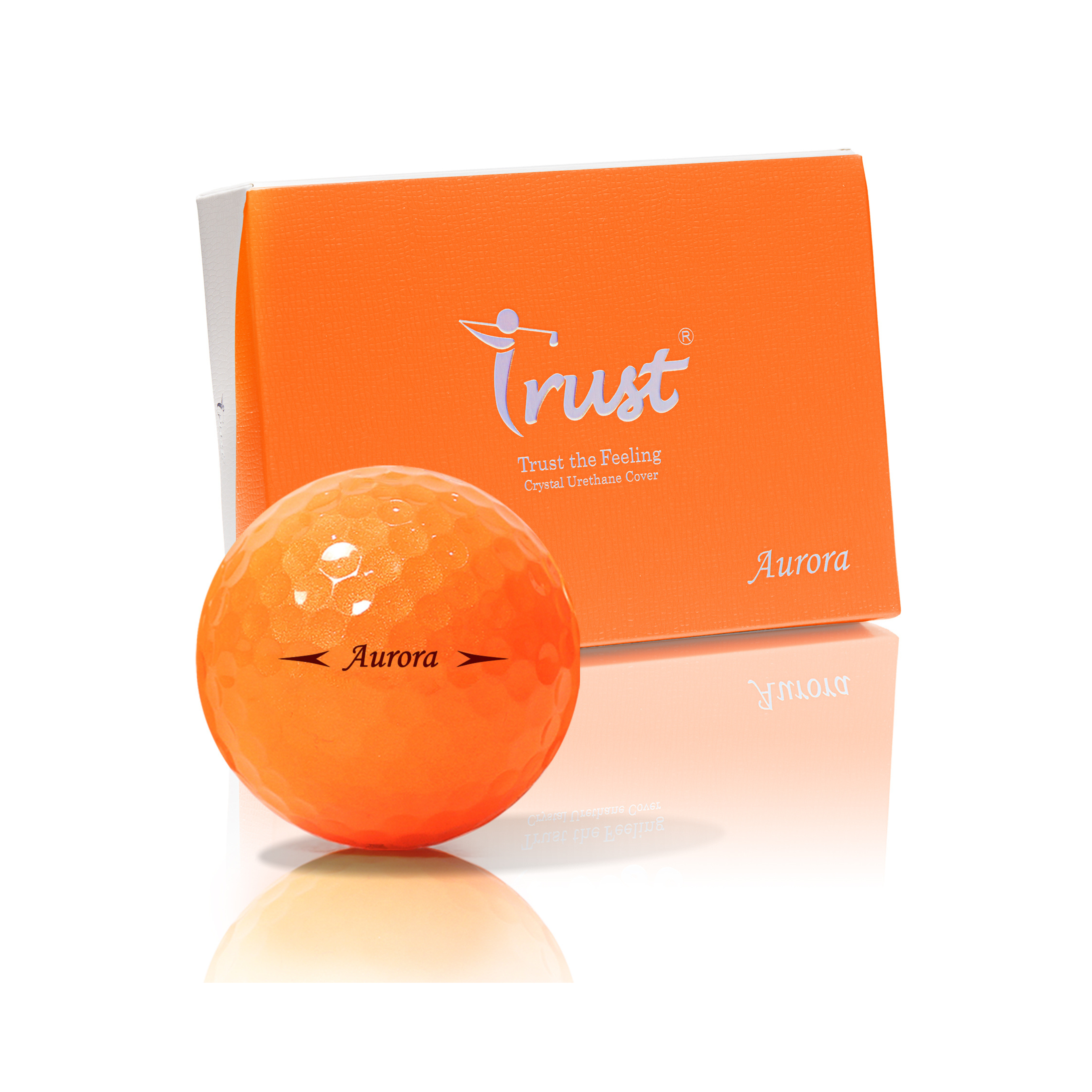 オーロラオレンジ ゴルフボール (クリスタルウレタンカバー) – Trust オーロラオレンジ ゴルフボール (クリスタルウレタンカバー) – Trust