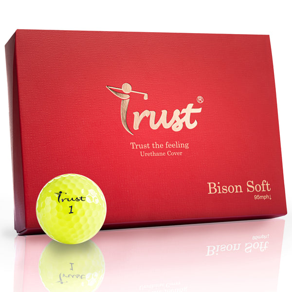 Trust Bison Soft (バイソン ソフト) クリスタルイエロー ヘッドスピード 42m/s 以下 1ダース