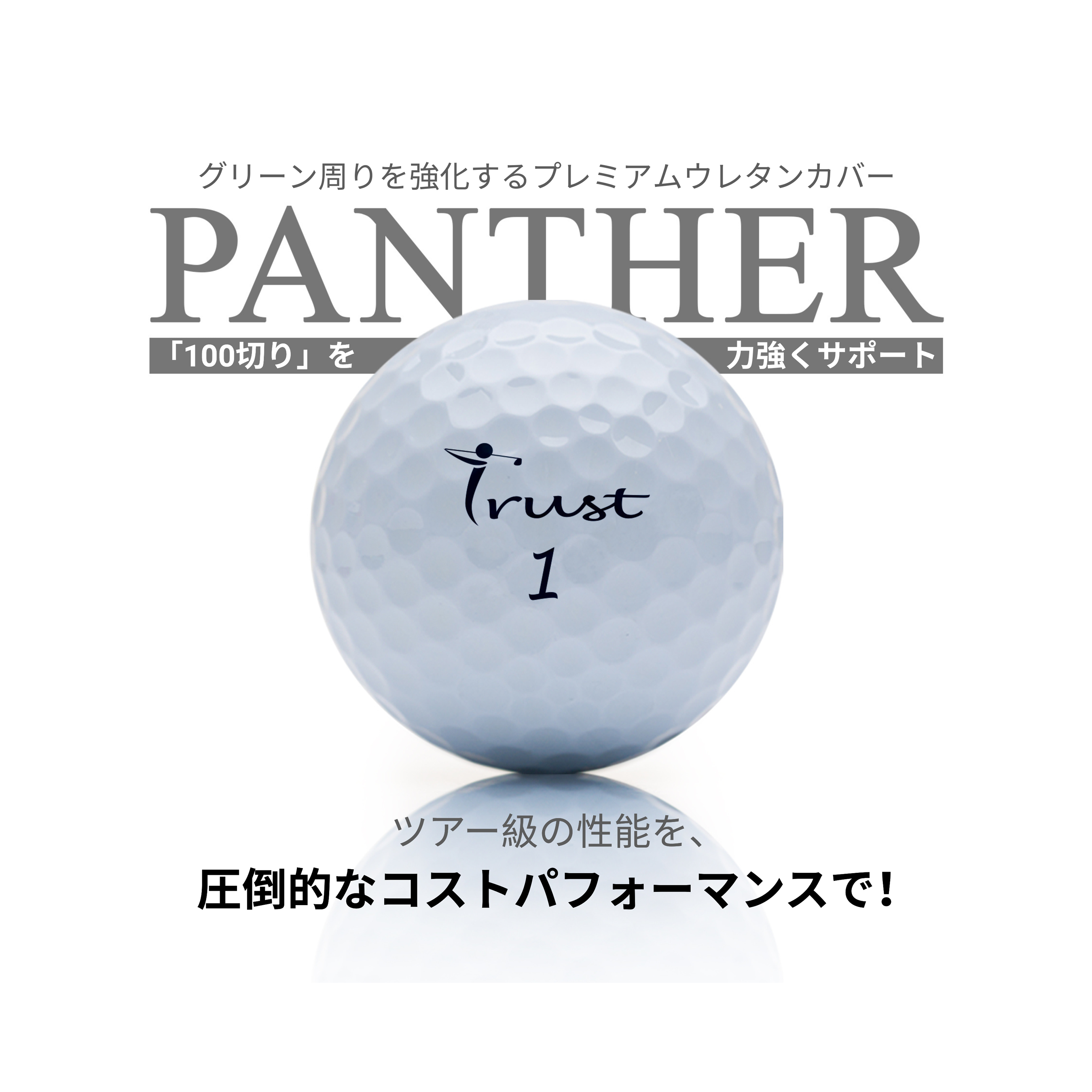 パンサーホワイト ゴルフボール『お得な4ダースセット』 – Trust