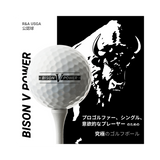 Bison V Power ゴルフボール HS 47m/s以下推奨 (ウレタンカバー)