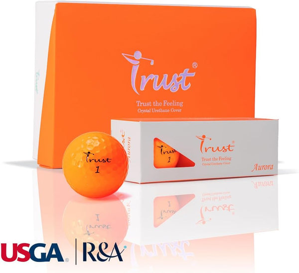 Trust  Aurora Orange (オーロラオレンジ) ゴルフボール 『お得な4ダースセット』『1ダース 3,600円』