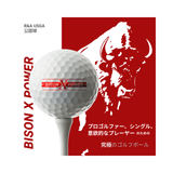 Bison X Power ゴルフボール HS 47m/s以上推奨『お得な4ダースセット』