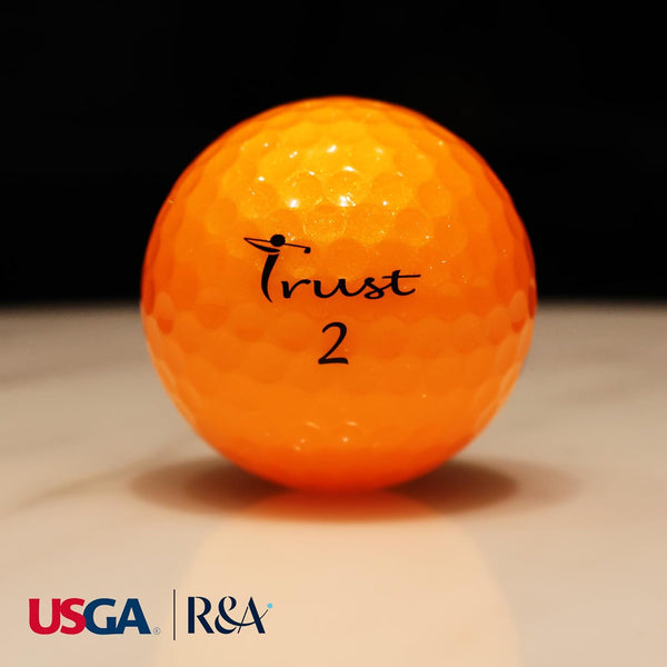 Trust  Aurora Orange(オーロラオレンジ) ゴルフボール クリスタルウレタンカバー 1ダース オーロラブルー